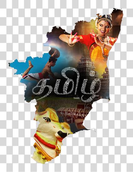 Download Tamil Is One Of The Official Languages Of Tamil Nadu Tamilnadu Map Outline PNG file