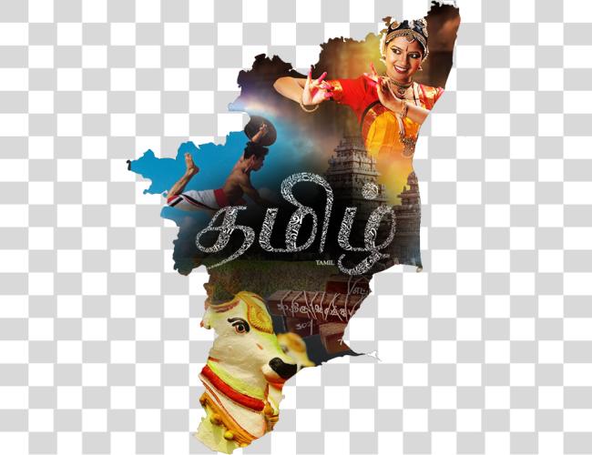 下载 Tamil 是 一个 的 这那 Official Languages 的 Tamil Nadu Tamilnadu 地图 Outline Clip 艺术