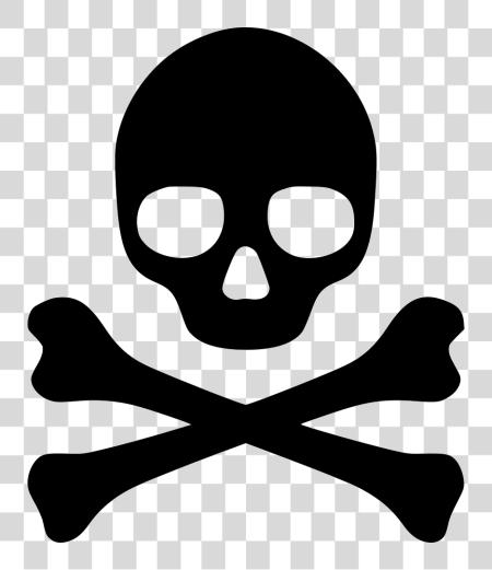 下载 Crossbones Skull 和 Crossbones Easy PNG file