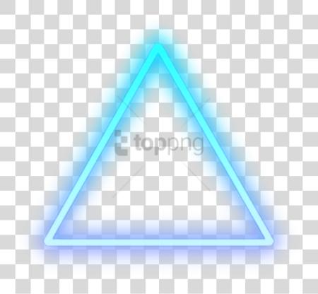 تحميل Neon الى Picsart Image مع Triangle Neon ضوء بي ان جي ملف