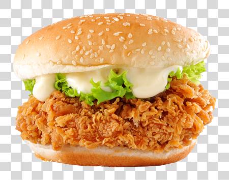 Download Menu Spicy pollo Fillet Burger PNG file