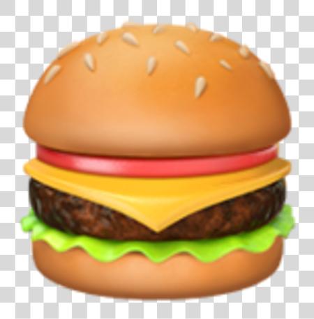 Download emojis Burger Hamburger emoji manzana PNG file