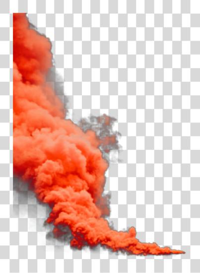 Download naranja Sticker Smoke Bomb PNG file