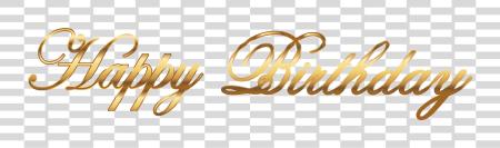 Download 8000 X 1722 13 Happy Birthday Gold PNG file