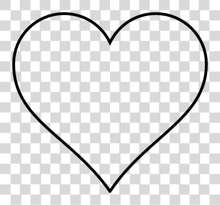 Download Classy negro y blanco Tumblr corazón Outline PNG file