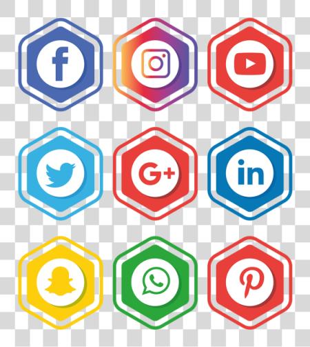 下载 Social Media Icons Illustrator Social Media 图标 PNG file