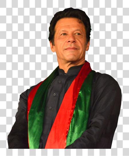 Download Imran Khan With Flag Around Neck Imran Khan PNG file