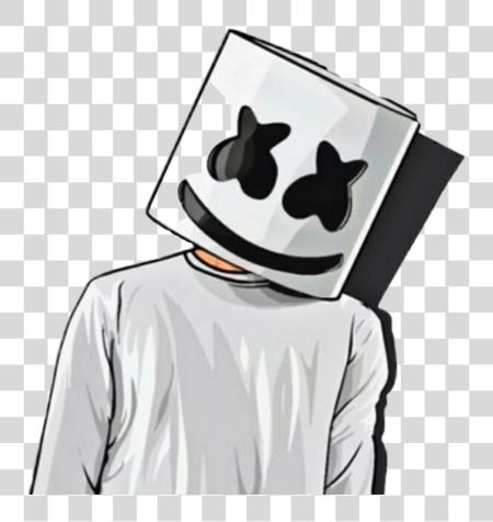 Download Marshmello Sticker Marshmello Drawing PNG file