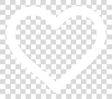 Download 200 Instagram Likes corazón blanco Outline No PNG file