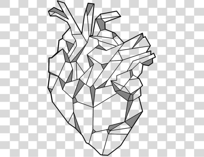 Download Geometry Tattoo Image geométrico Anatomical corazón Clip arte