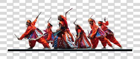 下载 Raas Dancers Garba 跳舞 Of Gujarat PNG file