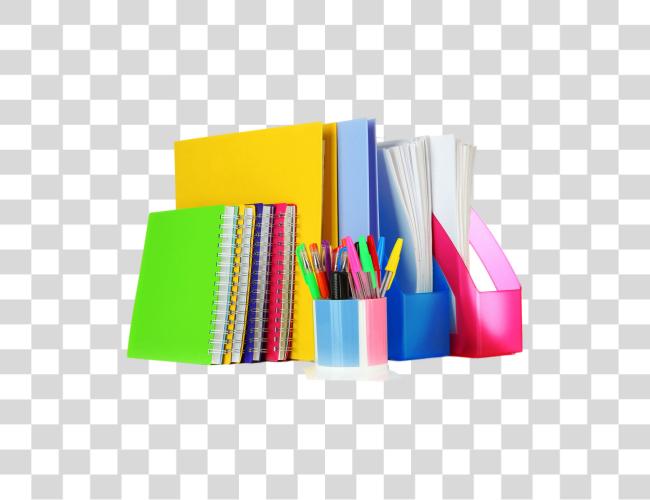 تحميل ورق مكتب لوازم ملف Folders Stationary Transprent قرطاسية مقطوعة فن