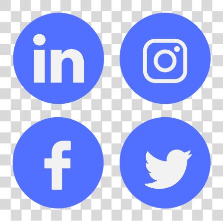 Download Icon Social Media Linkedin Facebook Twitter Facebook Linkedin Twitter Instagram PNG file