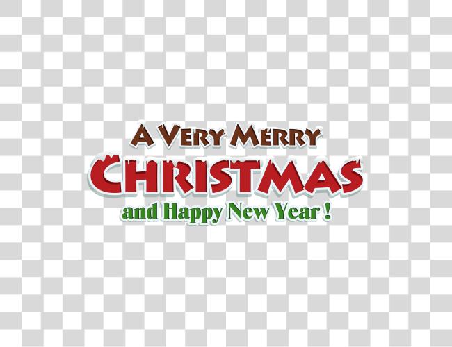 Download Merry Christmas Red Text Decor Merry Christmas Happy New Year Word Clip Art