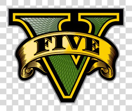 تحميل gtav gta5 sticker ملصقات ذهب logo gtalogo جي تي إيه ف Logo Black و أبيض بي ان جي ملف