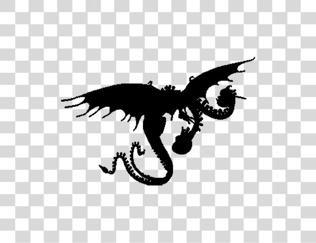 Download Zippleback Dragon Silhouette Train Your Dragon Dragons Clip Art