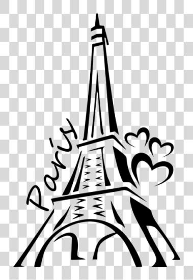 下载 Silueta De Torre Eiffel Torre Eiffel Para Dibujar PNG file