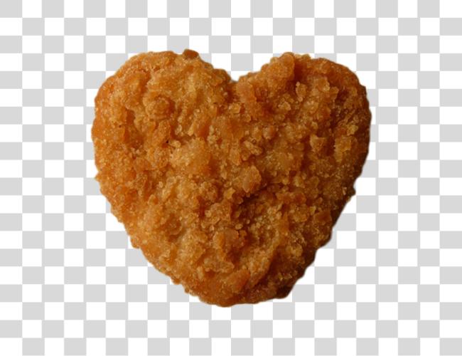 Download pollo Nuggets corazón con forma de pollo Nugget Clip arte