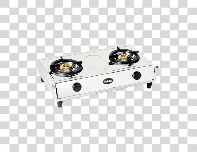 Download dos Burner inoxidable acero Gas Stove acero Gas Stove Clip arte