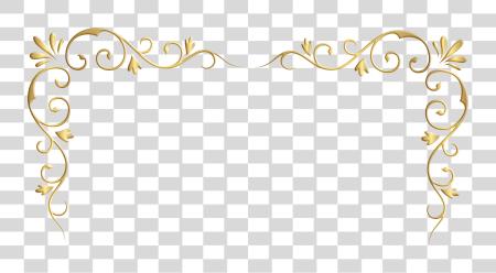 Download Gold Corner Decorative Image Gold Corner PNG file