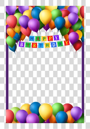 Download Happy Birthday Frame For Picture Happy Birthday Frame PNG file