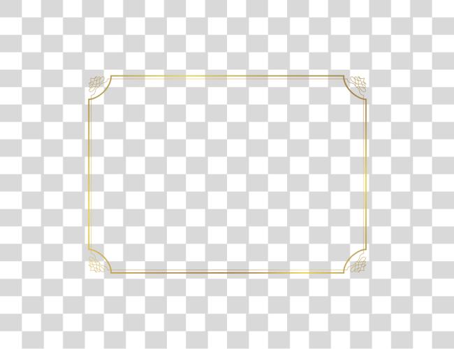 Download Golden Frame Line Clip Art