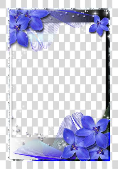 Download azul boda Borders y Frames PNG file