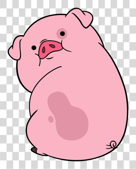 Download Drawn Pig Gravity Falls Waddles The Pig PNG file