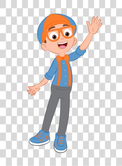 Download blippi personaje divertido y educativo niños anfitrión PNG file