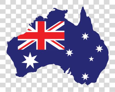 Download Australia Flag Australian Flag Shaped As Australia PNG file