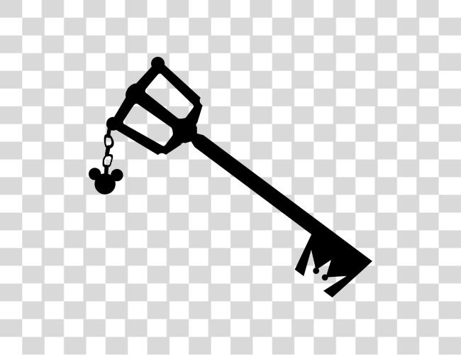 Download Kingdom corazones Keyblade silueta Kingdom corazones Keyblade silueta Clip arte