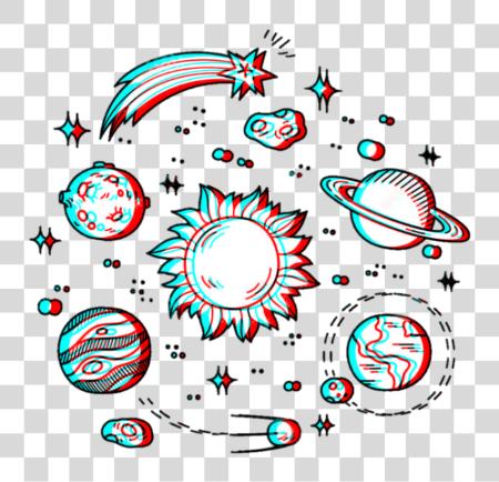 Download Glitch Galaxy Line Outline Pfp Overlay Overlays Icons Aesthetic PNG file