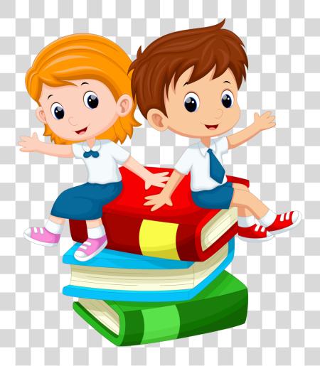 Download Student Cartoon School Kids PNG file