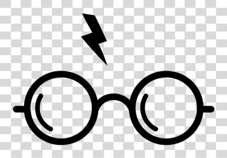 Download Pegatina Adhesivosnatos Harry Potter Gafas Y Rayo PNG file