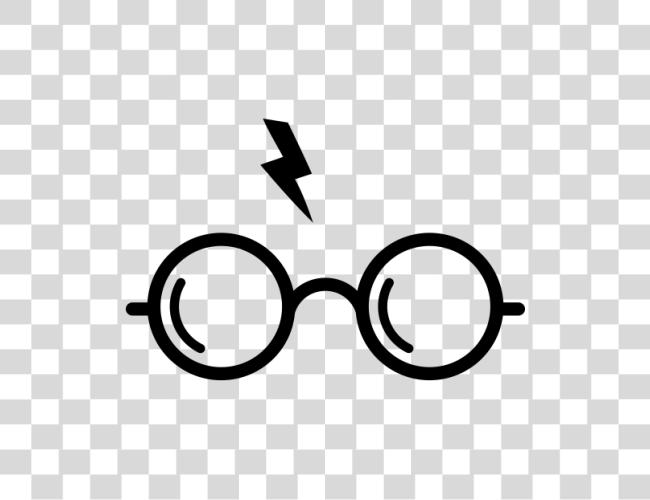 Download Pegatina Adhesivosnatos Harry Potter Gafas Y Rayo Clip arte