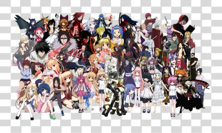 Download Characters For All My Favorite Anime Characters PNG file