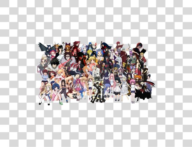 Download Characters For All My Favorite Anime Characters Clip Art