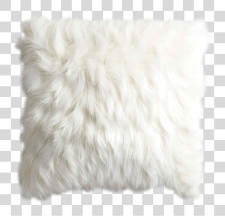 Download Fur blanco almohada PNG file