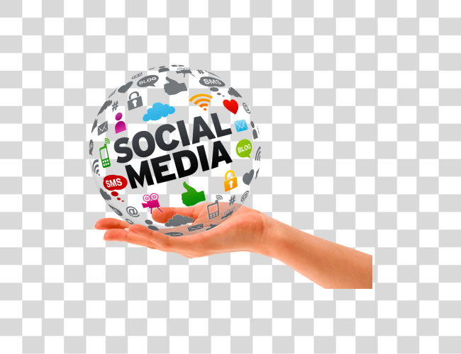 下载 Social Media Globe Media Social Marketing Clip 艺术