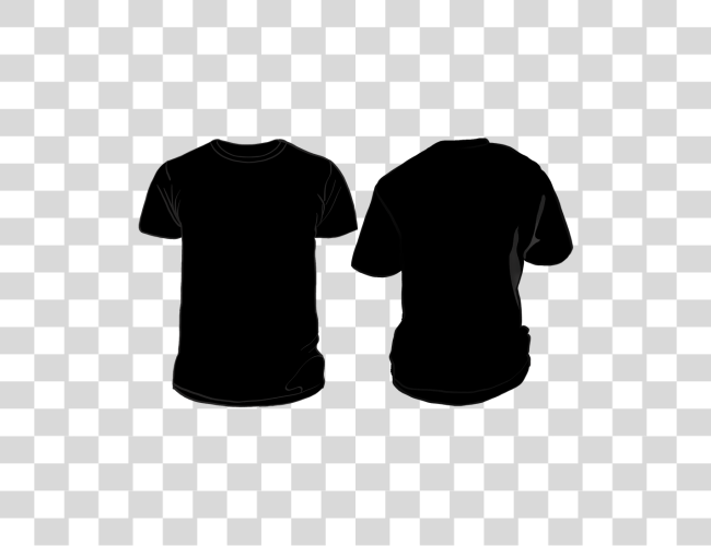 Download negro Tshirt negro Shirt Clip arte