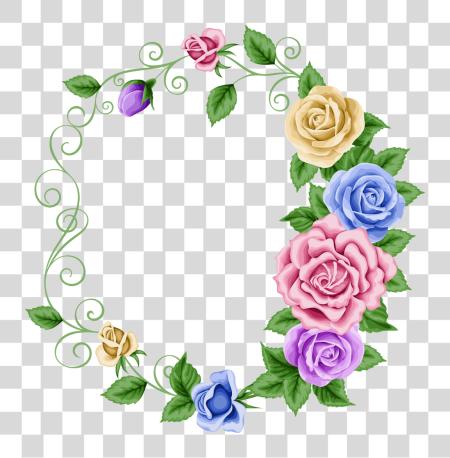 Download Borders Frames Frame Border Floral Flowers Flower Roses Beautiful Borders Frames PNG file