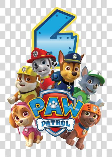 下载 Paw Patrol All 角色 兒童 Paw Patrol 生日 PNG file