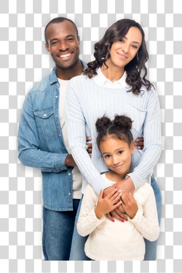 Download Happy African American Family PNG file