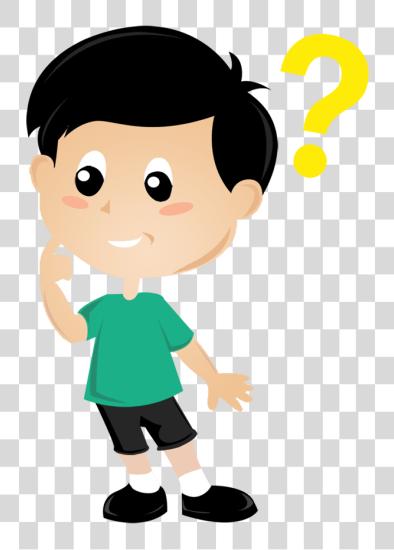 Download Cartoon Boy Thinking Thinking Boy Cartoon PNG file