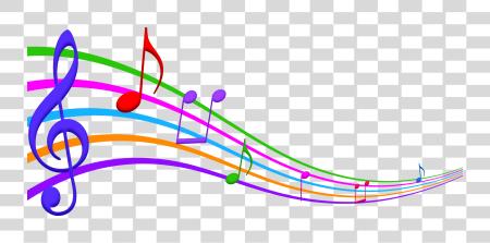 下载 Instruments 多彩 Musical Notes In Color PNG file