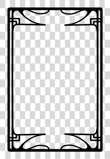 Download Simple Frame Nouveau Border PNG file