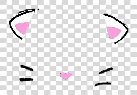 Download kawaii cute neko cat kitty white filter filters Kitty Filter PNG file