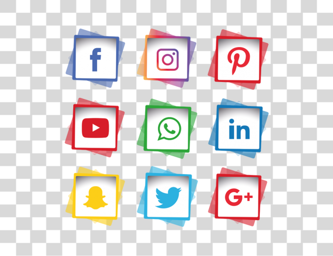 تحميل Social Media أيقونات متجه Social Media شعار مقطوعة فن