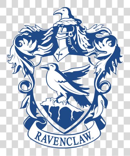 下载 Ravenclaw Crest Ravenclaw Crest 黑色 和 白色 PNG file