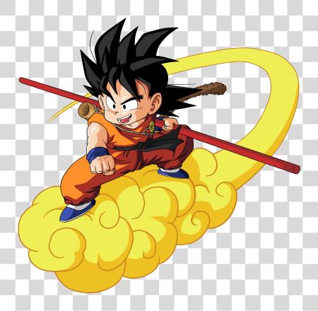 下载 Dragon 球 Son Goku 在 Cloud PNG file